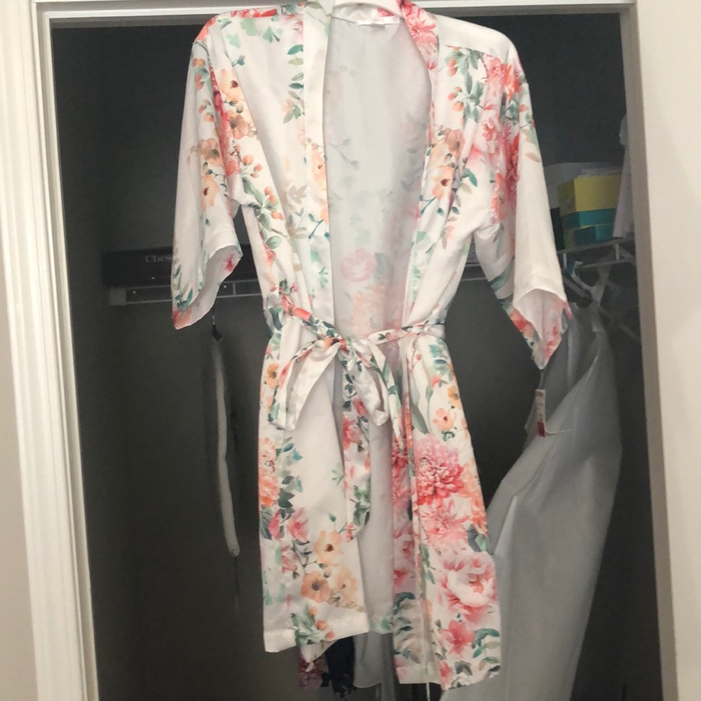 Floral Bridal Robe
